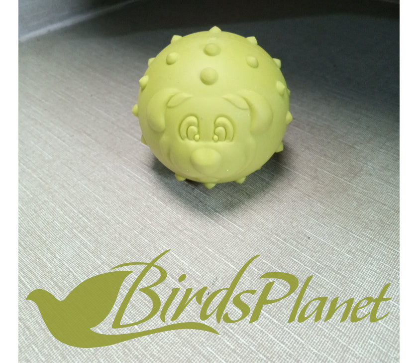 TEATHER TOY BALL (DOG FACE)