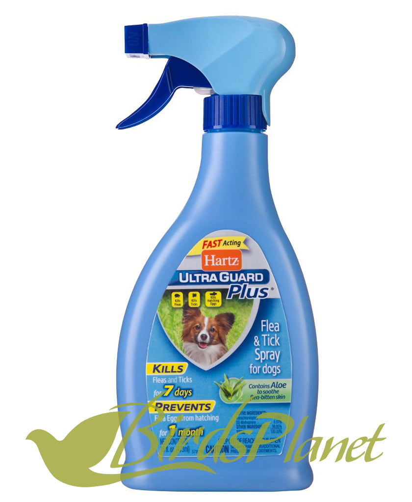 Hartz UltraGuard Plus Flea Tick Spray for Dogs Birds Planet