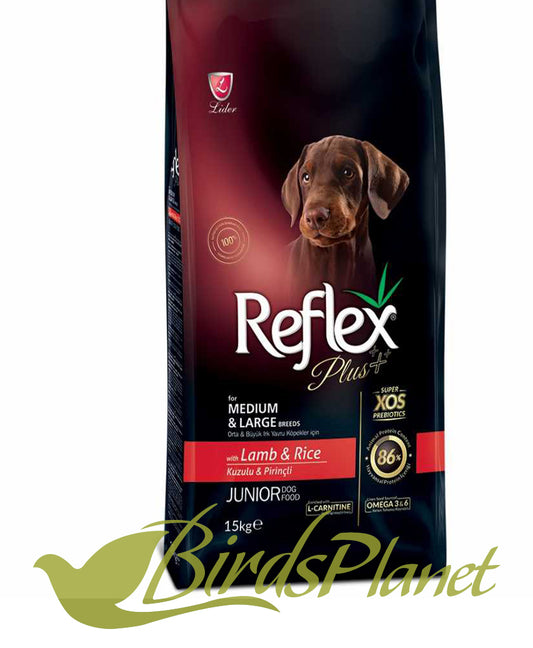REFLEX PLUS JUNIOR DOG FOOD LAMB AND RICE