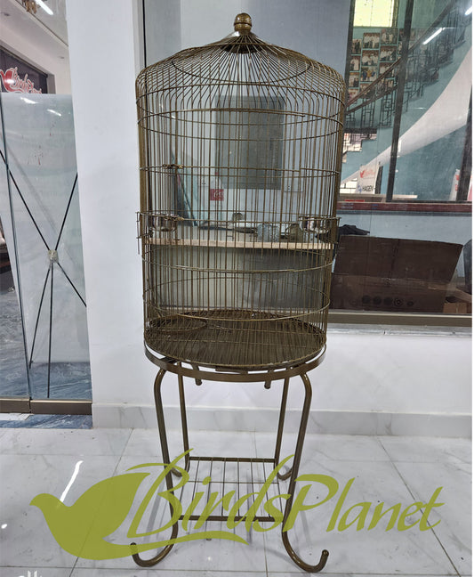 Cage Round With Fixed Stand For RAW,GRAY And Medium Parrots