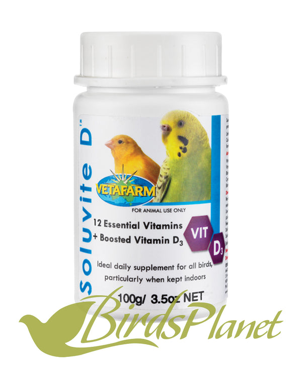 Soluvite D (vitamin supplement with increased D3) Birds