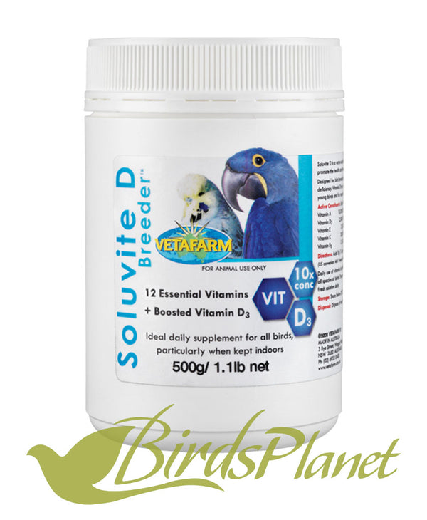 Soluvite D Breeder (vitamin concentrate with increased D3) – Birds Planet
