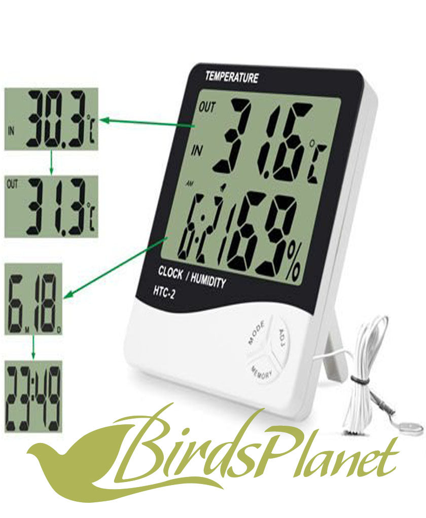 Humidity Bird Temperature & Humidity Meter HTC-2 – Birds Planet